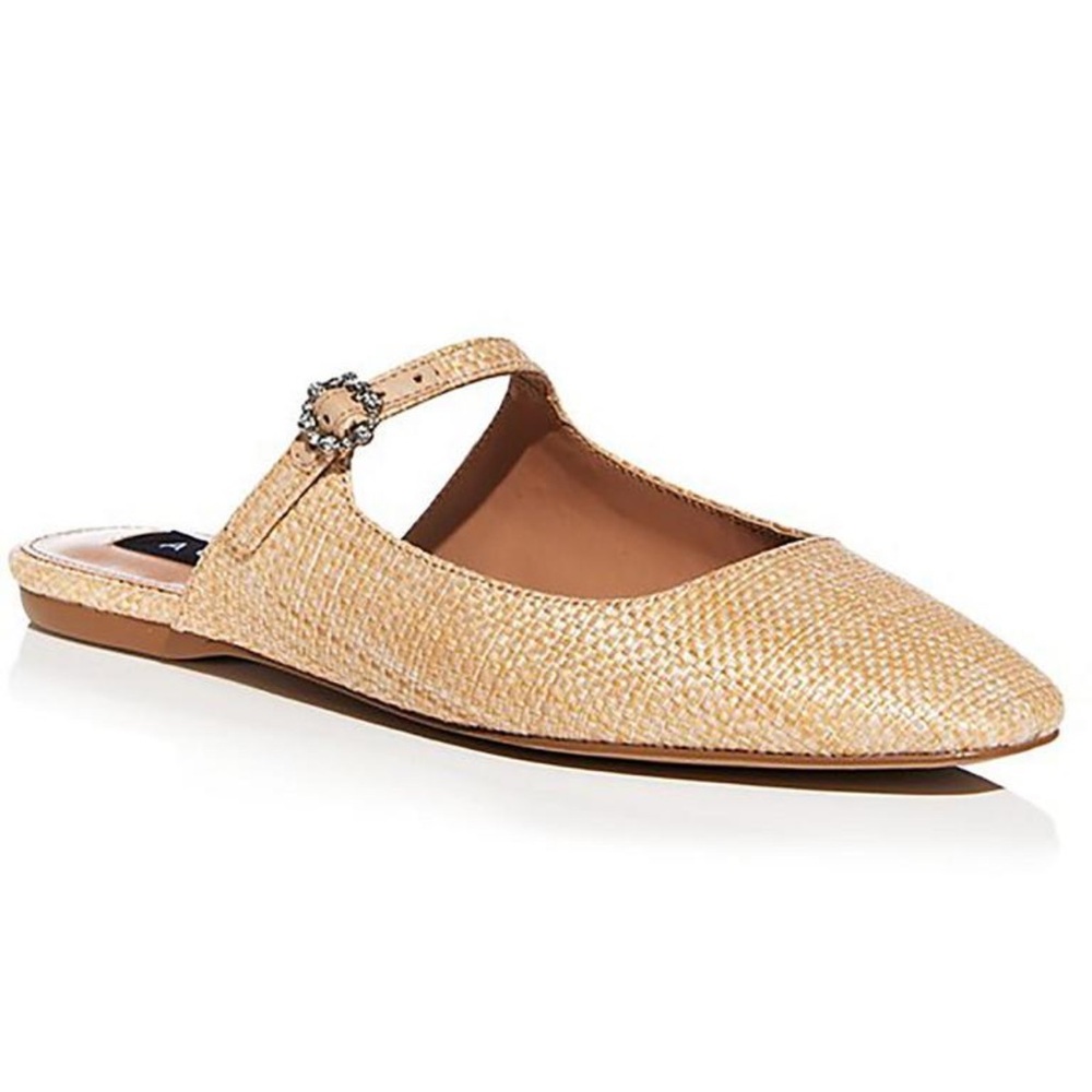 AQUA Women's Tan Slip-On Mules 7